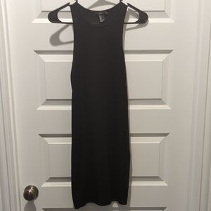 Forever 21 Black High Neck Midi Dress